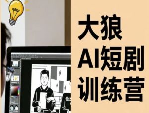 大狼AI短剧训练营-短剧课程(更新中)-聊项目