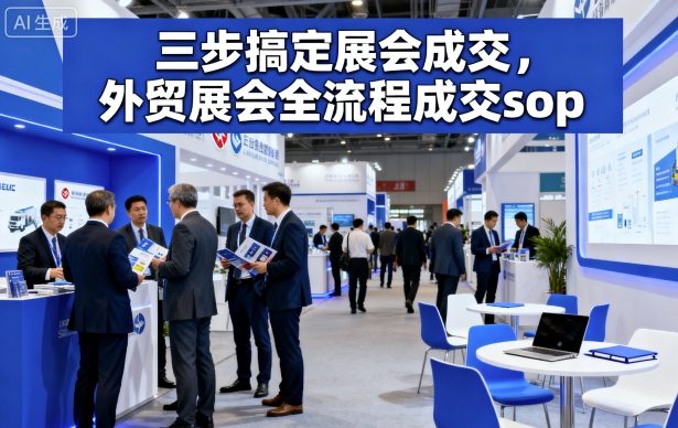 三步搞定展会成交，外贸展会全流程成交sop-聊项目
