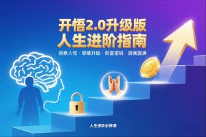 开悟2.0升级版人生进阶指南,洞察人性-思维升级-财富密码-自我圆满-聊项目