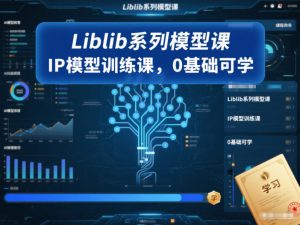 Liblib系列模型课，IP模型训练课，0基础可学-聊项目