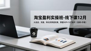 淘宝盈利实操班-线下课12月，从选品、流量、转化到渠道拓展，掌握SOP+12门技术(音频+字幕-聊项目