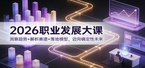 2026职业发展大课：洞察趋势+解析赛道+落地模型，迈向确定性未来-聊项目