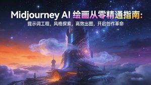 Midjourney AI绘画从零精通指南：提示词工程，风格探索，高效出图，开启创作革命-聊项目