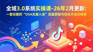 全域3.0系统实操课-26年2月更新：一套完整的“O5A无潜入池”流量获取与优化方法论体系-聊项目