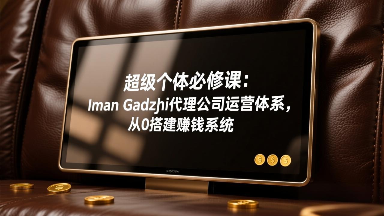 超级个体必修课：Iman Gadzhi代理公司运营体系，从0搭建赚钱系统-聊项目