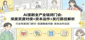 AI漫剧全产业链闭门会：深度资源对接+资本运作+发行路径解析-聊项目