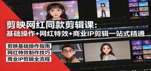 剪映网红同款剪辑：基础操作+网红特效+商业IP剪辑一站式精通-聊项目