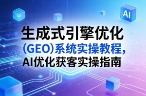 生成式引擎优化(GEO)系统实操教程，AI优化获客实操指南-聊项目