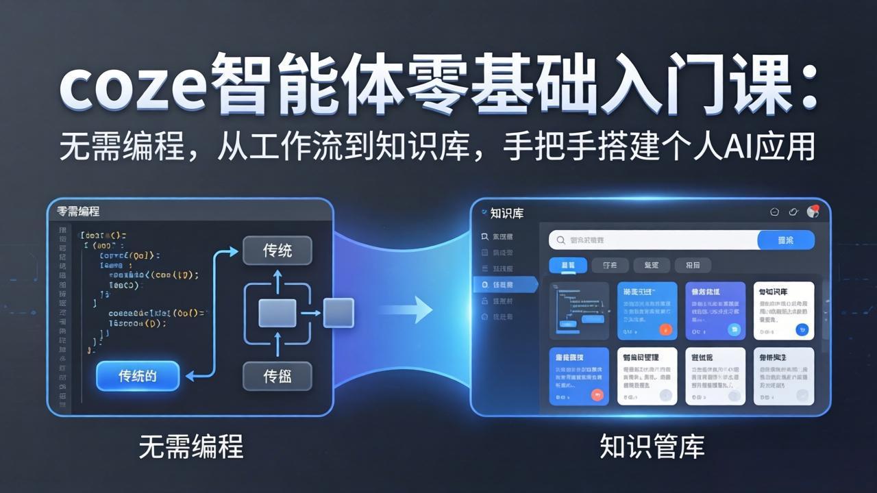 coze智能体零基础入门课：无需编程，从工作流到知识库，手把手搭建个人AI应用-聊项目