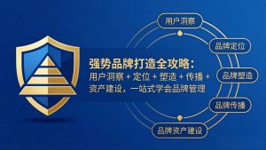 强势品牌打造全攻略：用户洞察 + 定位 + 塑造 + 传播 + 资产建设，一站式学会品牌管理-聊项目