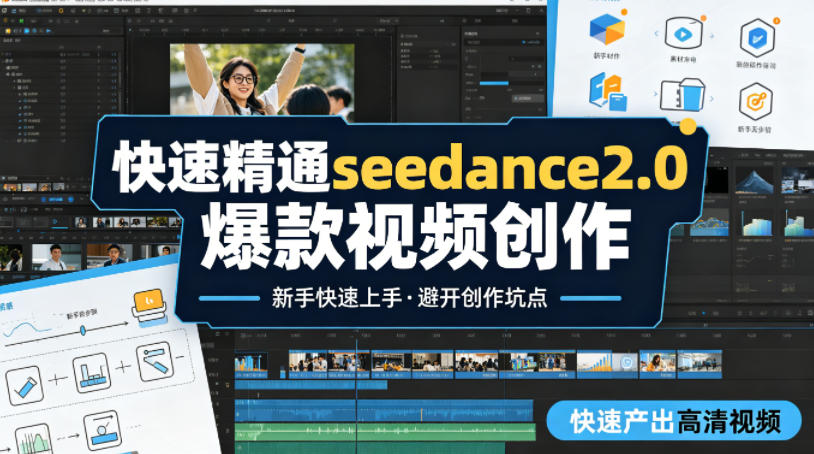 快速精通seedance2.0爆款视频创作，快速产出高清视频，避开大量创作坑点，新手也能快速上手-聊项目