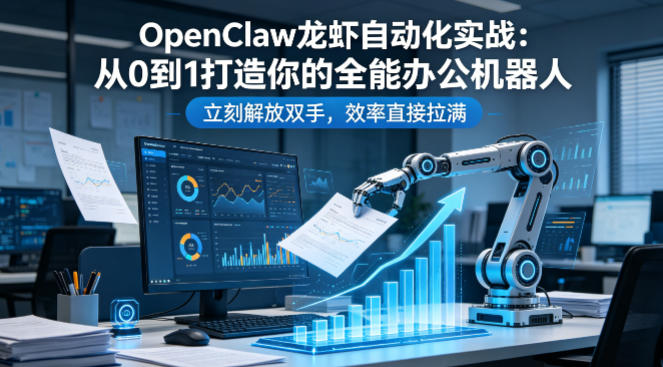 OpenClaw龙虾自动化实战：从0到1打造你的全能办公机器人，立刻解放双手，效率直接拉满-聊项目