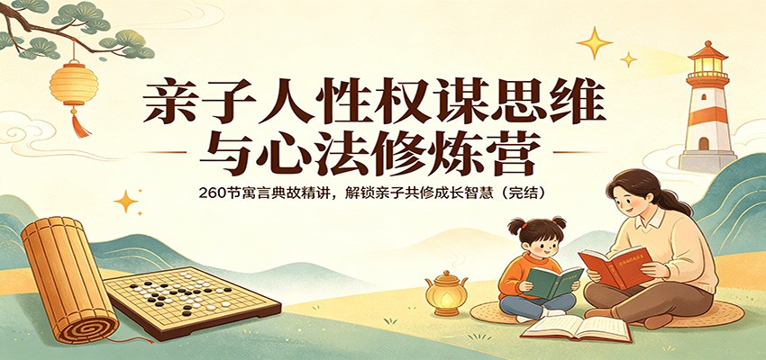 亲子人性权谋思维与心法修炼营：260节寓言典故精讲，解锁亲子共修成长智慧(完结)-聊项目