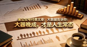 某公众号付费文章：大数据告诉你：大器晚成，才是人生常态-聊项目