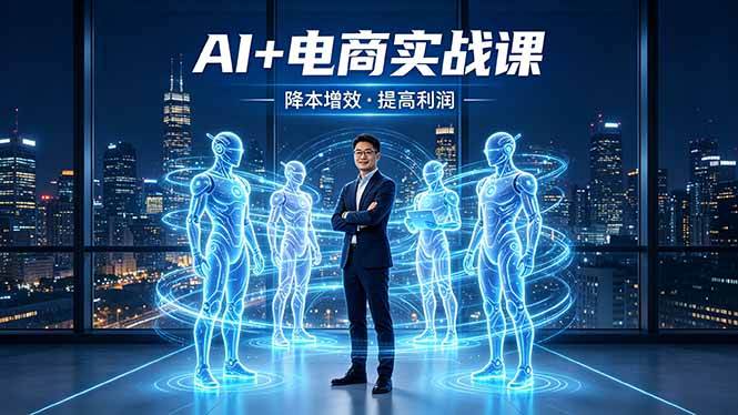 AI+电商实战课，1人+N个AI 智能体，把SOP变AI员工，实现降本增效提高利润-聊项目