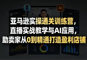亚马逊实操通关训练营，直播实战教学与AI应用，助卖家从0到精通打造盈利店铺(更新5月8日)-聊项目