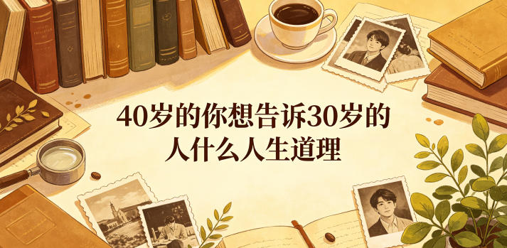 公众号付费文章：40岁的你想告诉30岁的人什么人生道理？-聊项目
