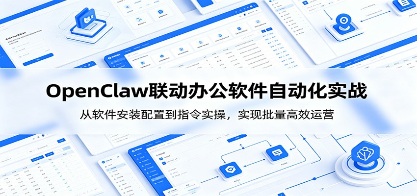 OpenClaw自动化实操课：从软件安装配置到指令实操，实现批量高效运营-聊项目