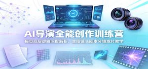 AI导演全能创作训练营：模型底层逻辑深度解析，生图镜头剧本分镜成片教学-聊项目